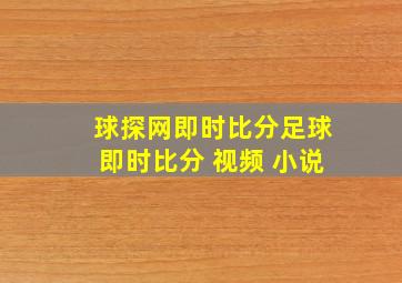 球探网即时比分足球即时比分 视频 小说